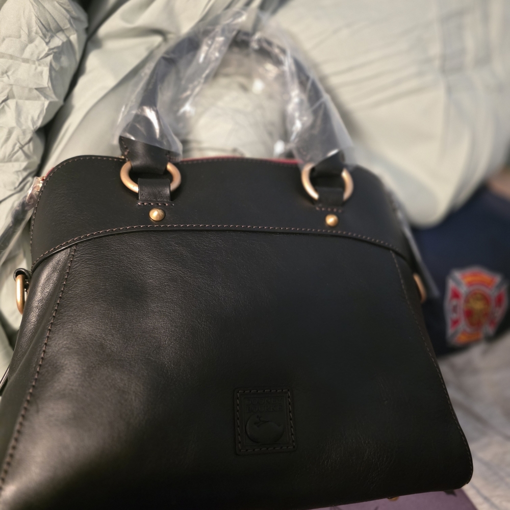 Dooney & Bourke Black Leather Satchel
